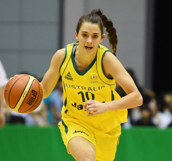 IN FORM: Point guard Tessa Lavey was one of the Opals best players in Monday night's 20-point win over Japan. Picture: GETTY IMAGES