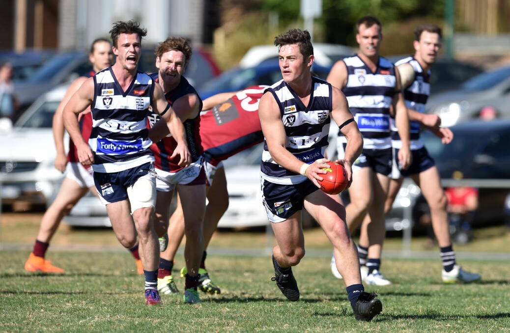 INTER-LEAGUE ROOKIE: Strathfieldsaye midfielder Trent Donnan looks ideally suited to country championship football.