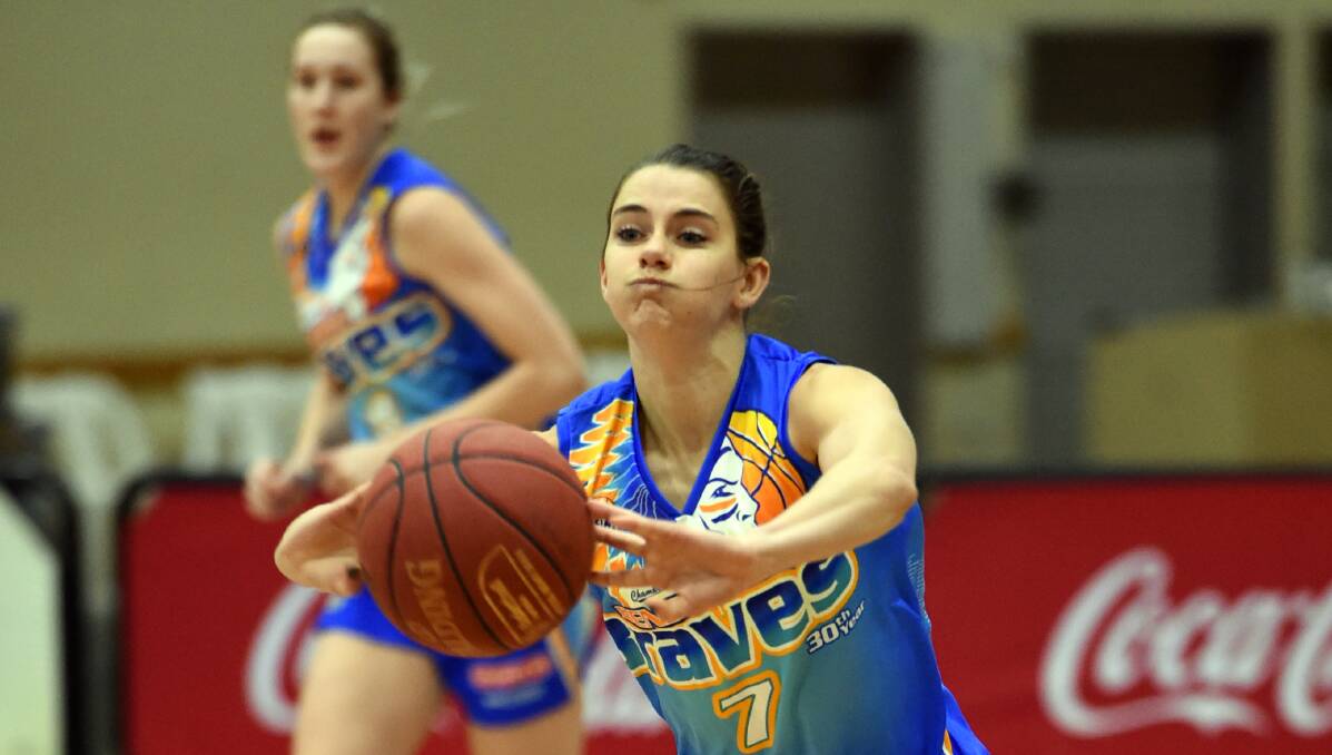 CLASS ACT: Tessa Lavey scored 23 points in the Lady Braves' SEABL women's south conference semi-final win over Kilsyth.