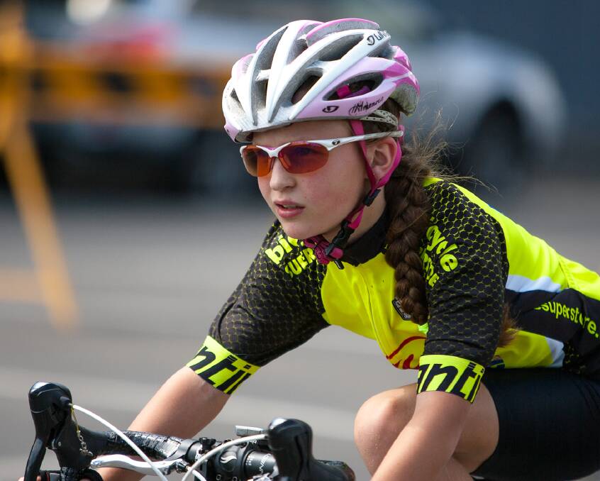 RISING STAR: Belinda Bailey dominated the under-11 female race. Picture: DION JELBART PHOTOGRAPHY