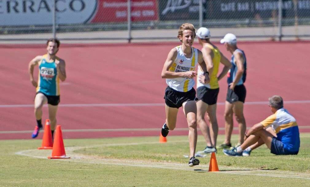 Wil McCaig wins the 800m. Picture: NEIL SHAW