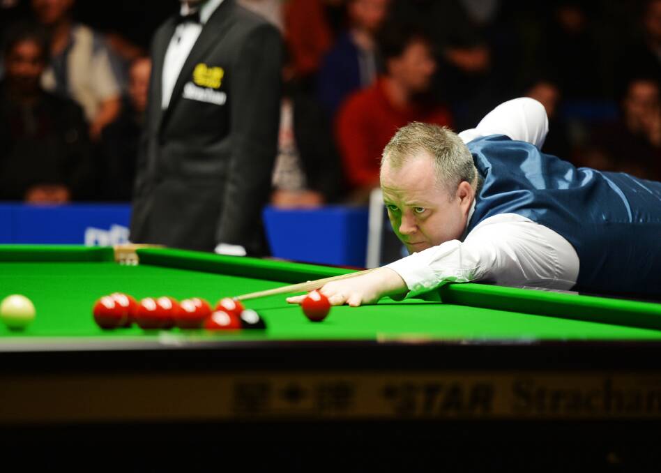 TOO GOOD: Scotland's John Higgins on his way to victory in the Australian Snooker Goldfields Open final. Pictures: DARREN HOWE