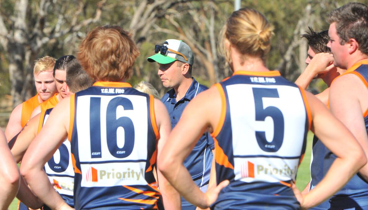 PASSIONATE: Maiden Gully YCW Eagles coach Daniel Francis. Picture: ADAM BOURKE