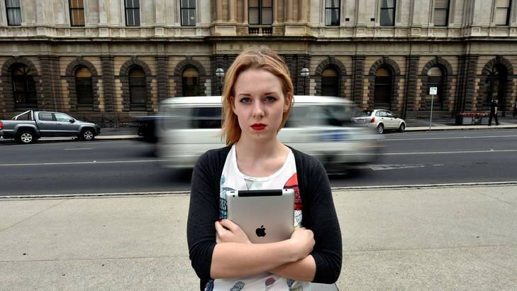 Ballarat teenager Eliza Gregurke, 19, checks her Facebook 'at least 20 times a day'. Photo: Jeremy Bannister