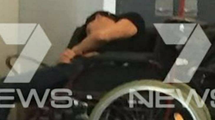 Grant Hackett was thrown off a Virgin flight from Adelaide for allegedly giving another passenger a nipple cripple. Photo: Seven News