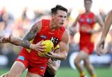 Bailey Humphrey is looking to increase his impact up forward for Gold Coast. (Dave Hunt/AAP PHOTOS)
