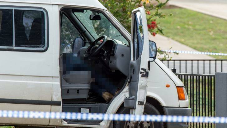 Paul Hogan died after he was shot while parked outside his house in Labilliere Street. Photo: Penny Stephens