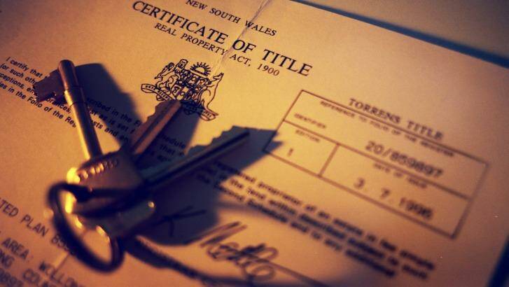A Certificate of Title is an official land ownership record. Photo: Rob Young