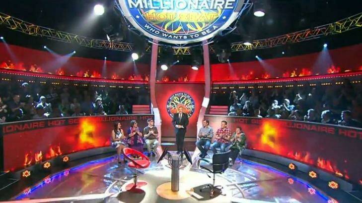 Eddie McGuire opens the show on Millionaire Hot Seat. Photo: Channel 9
