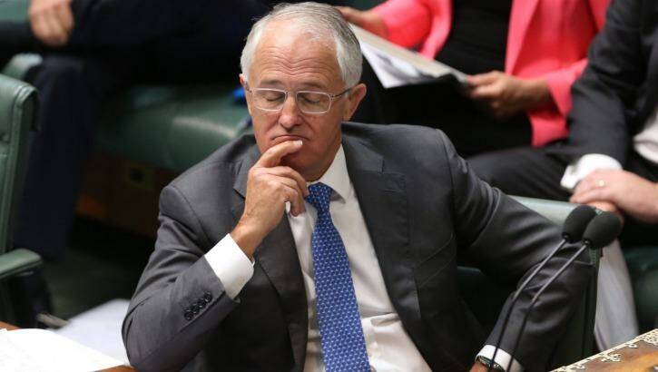 Prime Minister Malcolm Turnbull during question time. He has given Labor a  consolation prize with Medicare after taking the GST off the table. Photo: Andrew Meares