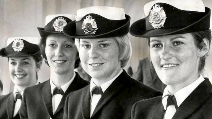 Four graduates from the Police Academy in 1973.