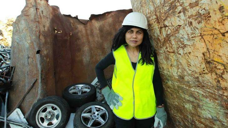 Professor Sahajwalla's tyre recycling process has already saved more than two million tyres from landfill. Photo: Tamara Dean