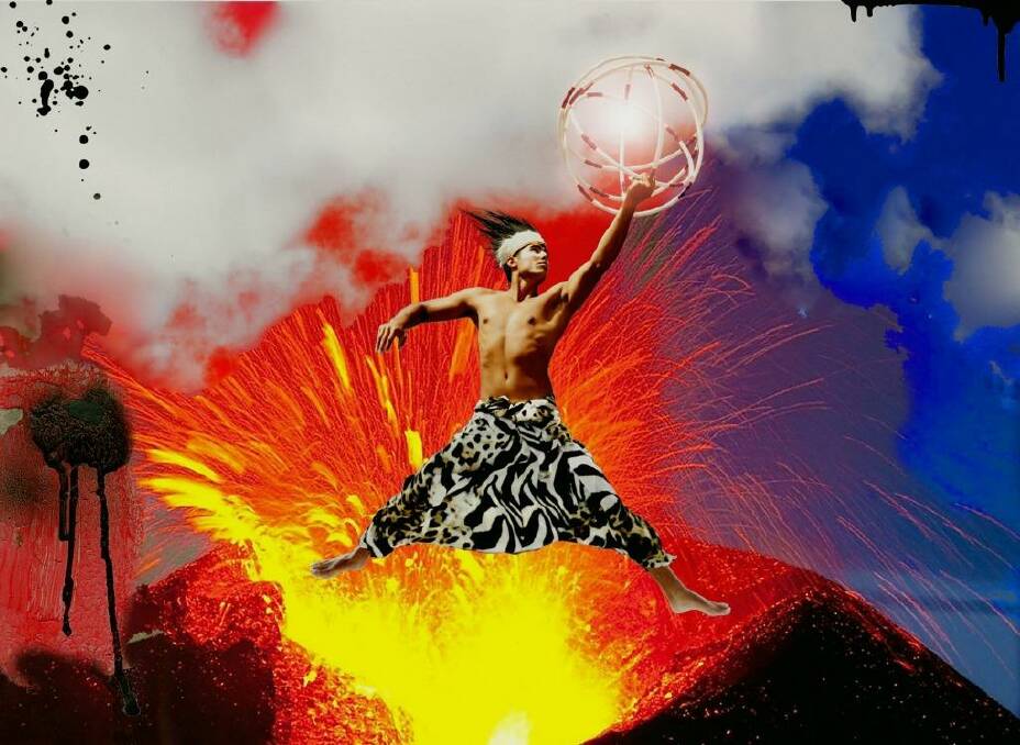 Alive: The artwork of Cirque de Soleil's Eric Hernandez (in Camilla harem pants).