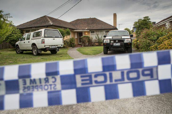 Photo shows a house in Vincent street,  Mulgrave where a man was shot and murdered overnight. 19th December 2017. Photo by Jason South