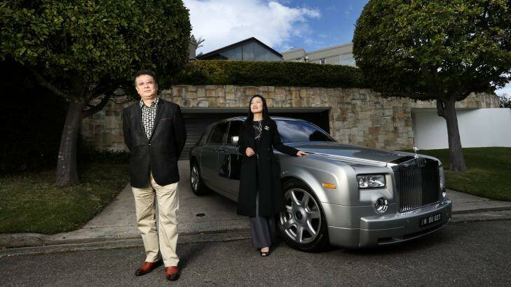 Prestige agents Sydney Sotheby's have invested in a new larger Rolls Royce to take buyers on a property tour. Photo: Louise Kennerley
