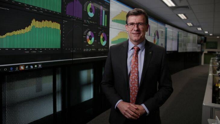 Minister for Human Services Alan Tudge visited the Channel Operations Facility in his department in Canberra on Wednesday 5 April 2017. Photo: Andrew Meares 