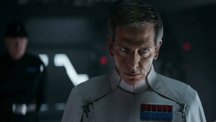 Ben Mendelsohn portrays Director Krennic in a scene from, Rogue One: A Star Wars Story, in theaters on December 16. Photo: Lucasfilm-Disney via AP