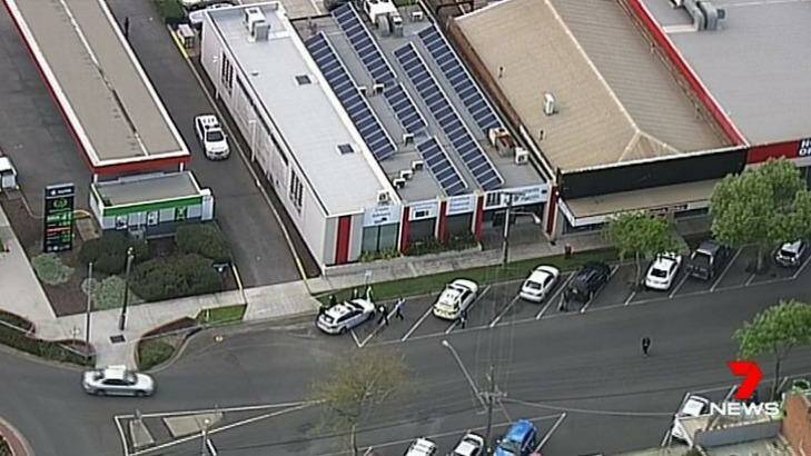 The RGM office, next door to a Caltex petrol station in Moe. Photo: Courtesy of Seven News