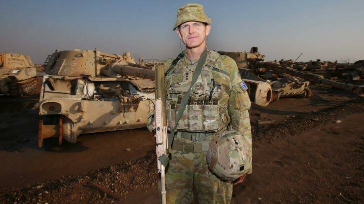 The commander of the Australian Army Task Group in Taji, Colonel Gavin Keating. About 300 Australians are working alongside about 100 New Zealand soldiers on the training mission.
 Photo: Gary Ramage