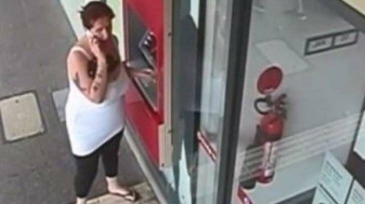 The the last independent and confirmed sighting of Samantha Kelly was on January 20 at an ATM. Photo: Victoria Police