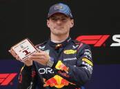 Max Verstappen won Saturday's sprint race at the Chinese Grand Prix in Shanghai. (AP PHOTO)