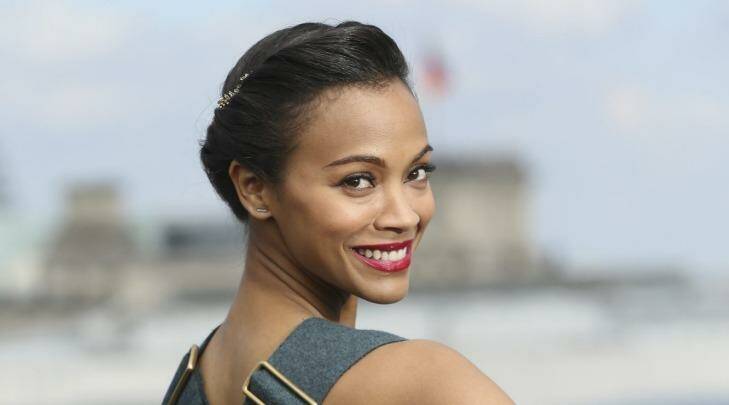 Zoe Saldana is shooting for the stars both on screen and off it. Photo: Sean Gallup