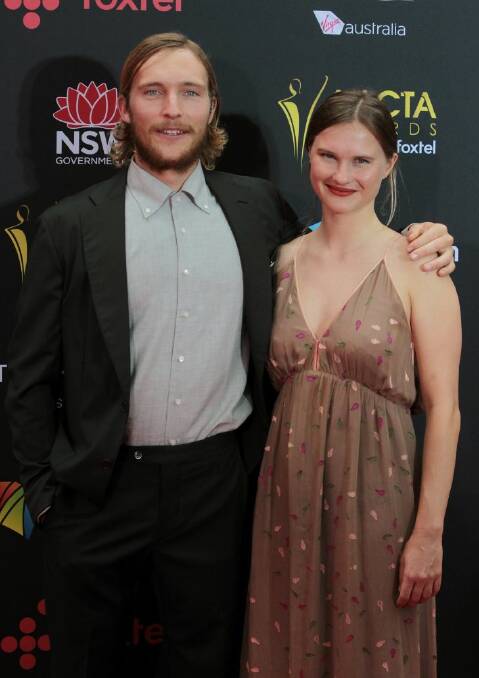 Sean Keenan and his sister Lily Keenan arrive at The Australian Academy of Cinema and Television Arts AACTA Awards at the Star in Sydney, December 6, 2017. (AAP Image/Ben Rushton) NO ARCHIVING