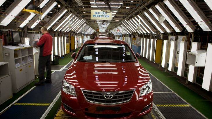Toyota Australia will shut its car-making plant in outer Melbourne on October 3. Photo: Paul Jones
