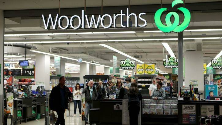 Woolworths shares fell 2.1 per cent on reports German supermarket chain Lidl was applying for trademarks in Australia. Photo: Pat Scala