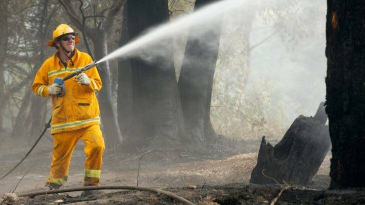MELBOURNE, AUSTRALIA - DECEMBER 19:  CFA firefighters contain one side of the Wandin fire on December 19, 2015 in Melbourne, Australia.  (Photo by Darrian Traynor/Fairfax Media) Photo: Darrian Traynor