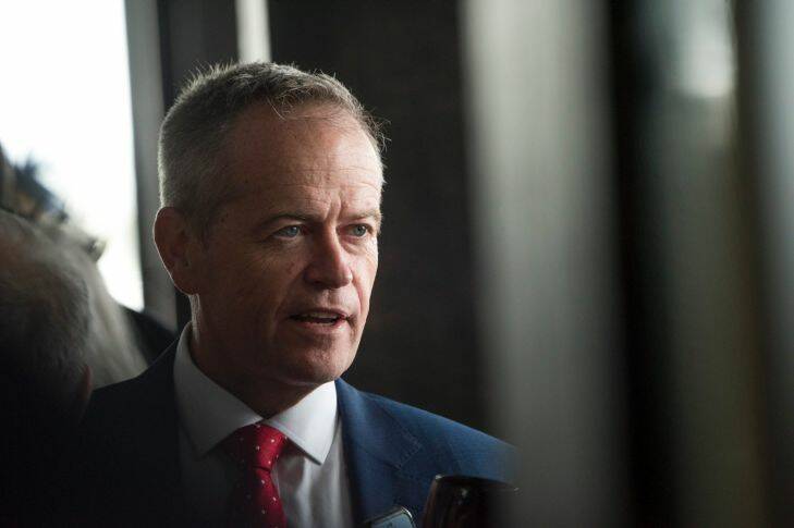 RW Bill Shorten in the James Boag marquee on Melbourne Cup Day. Photo by Jesse Marlow. .