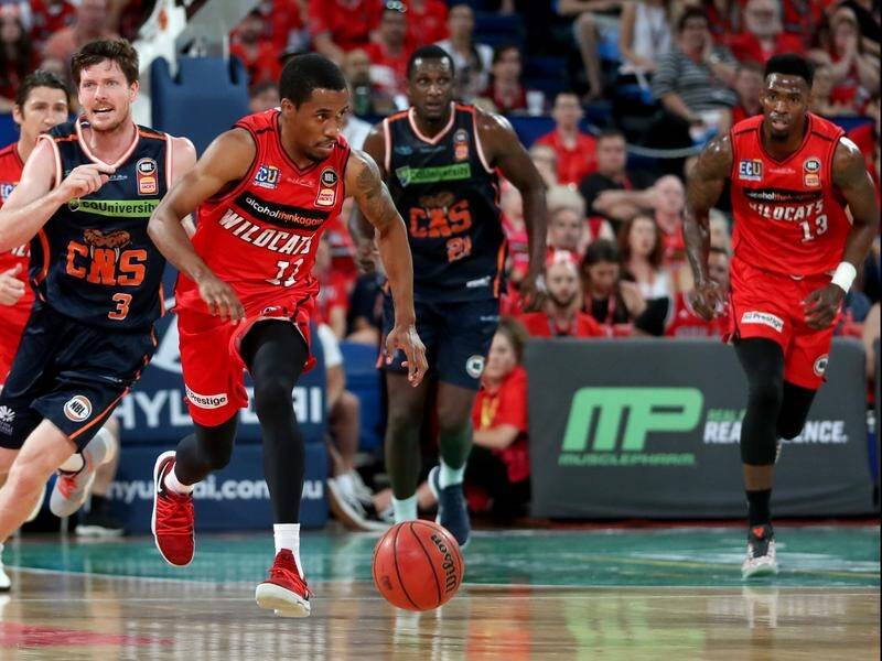 The Perth Wildcats have found some late NBL form to beat the Cairns Taipans by 28 points.