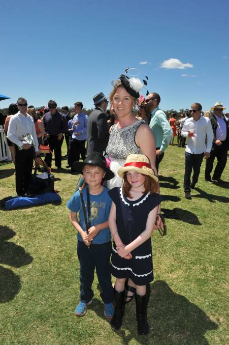 Spencer, Anthea and Maddie Ryan at the 2013 Bendigo Cup.

Picture: JIM ALDERSEY