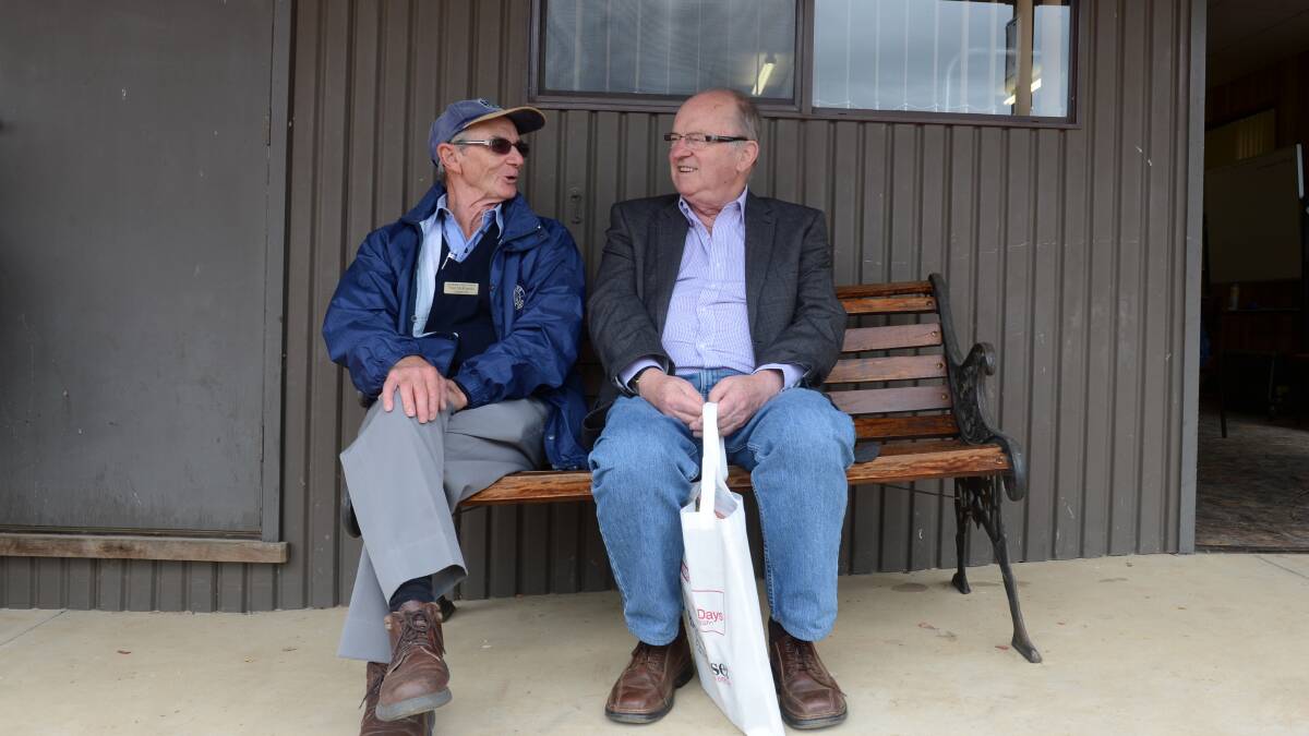 50 year volunteer Ivan McKenzie with John Kennedy who assited in writing the 50 year commemorative book at day two of the Elmore Field Days.

Picture: JIM ALDERSEY