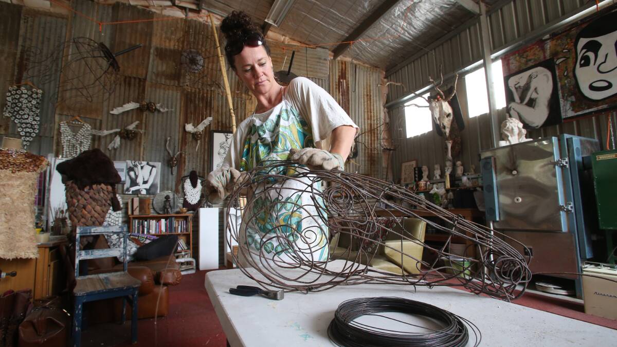 Nici Wright and her studio.

Picture: PETER WEAVING