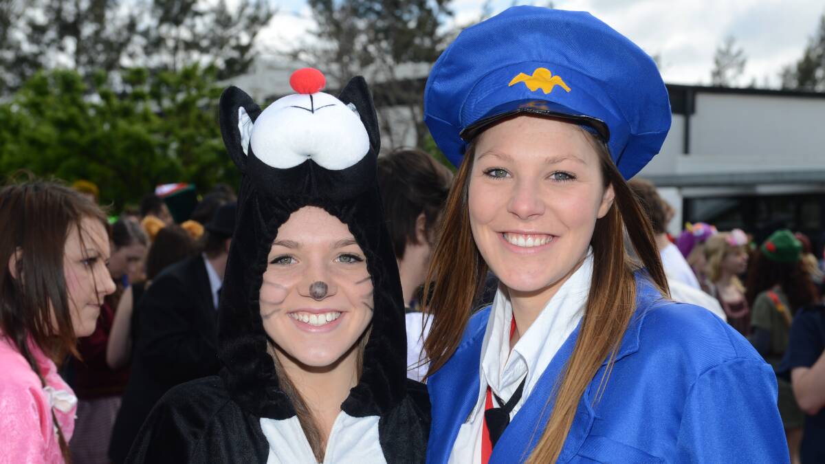 Danni Speak and Monica Wellington during the BSSC dress-up day.

Picture: JIM ALDERSEY