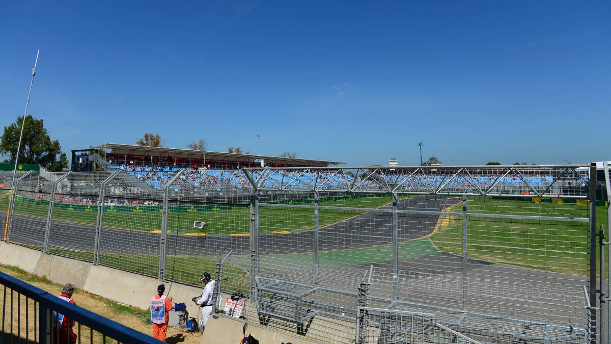 The view during Nikon D4s launch at the Melbourne Grand Prix.

Picture: JIM ALDERSEY
