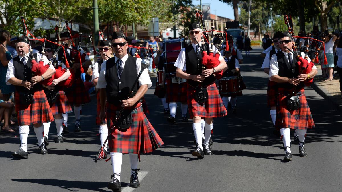 
Geelong RSL Pipe Band.

Picture: JIM ALDERSEY
