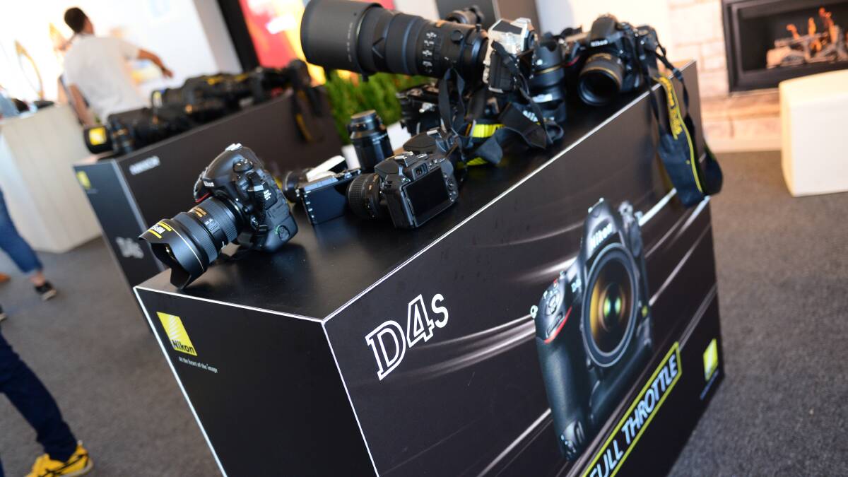 The Nikon D4s on display alongside other Nikon equipment.

Picture: JIM ALDERSEY
