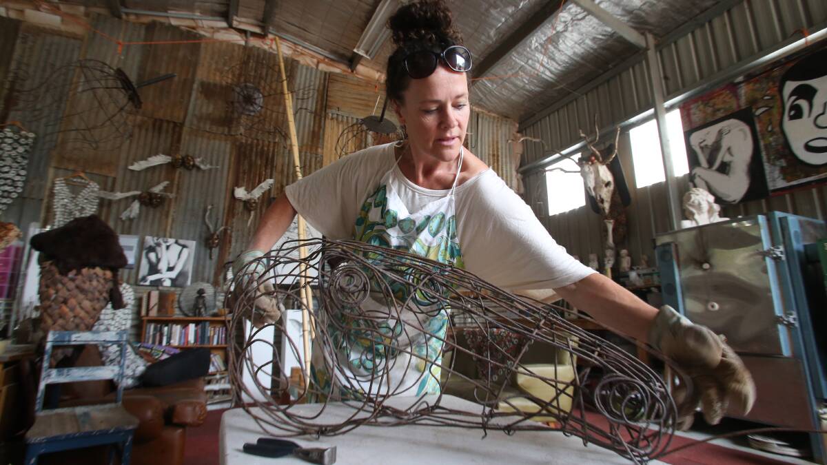 Nici Wright and her studio.

Picture: PETER WEAVING