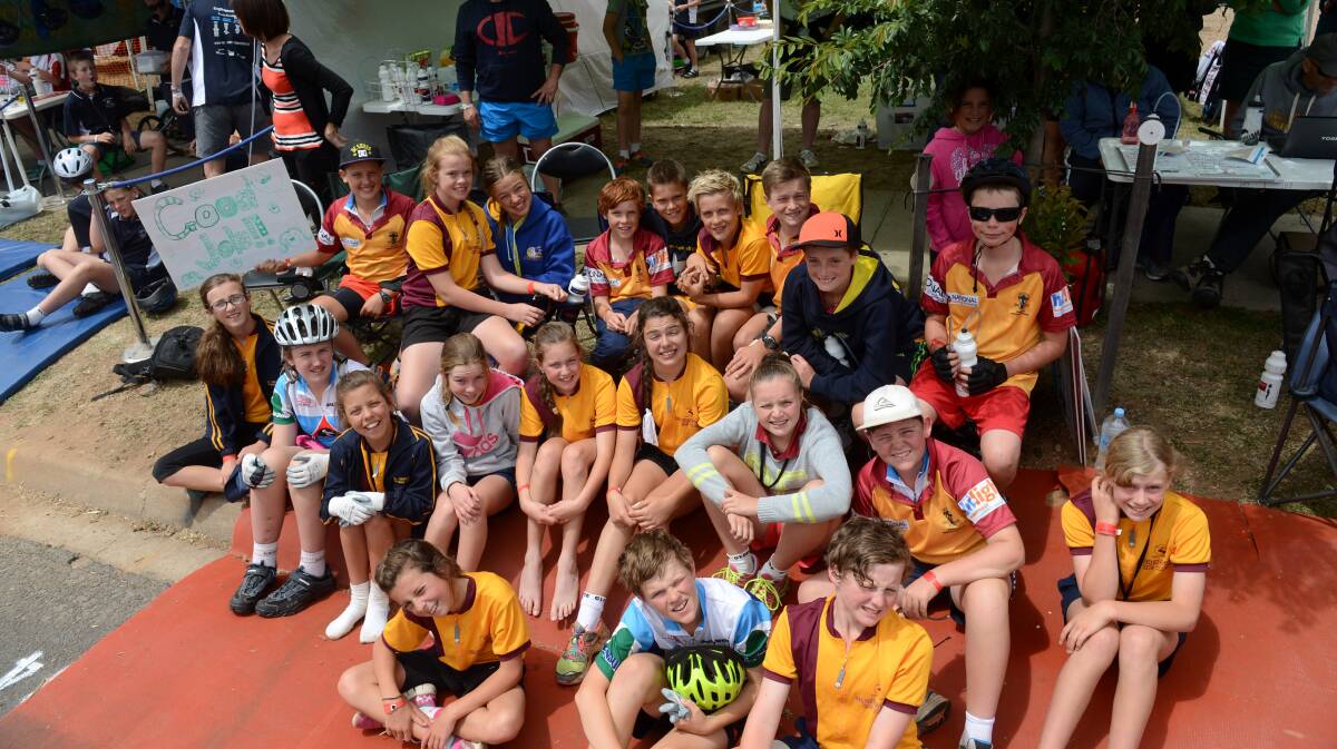 St Therese's primary students during the RACV Energy Breakthrough in Maryborough.

Picture: JIM ALDERSEY