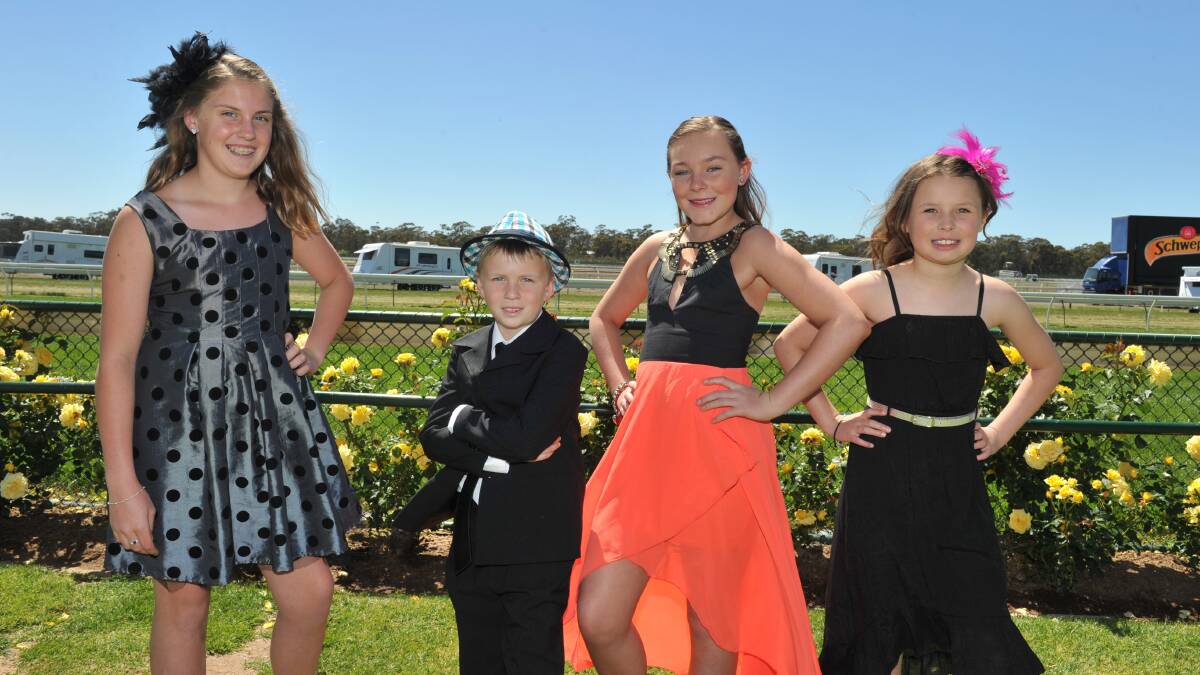 Avvy and Nick Rowley with Brehana Danger and Ella Freeman at the 2013 Bendigo Cup.

Picture: JIM ALDERSEY