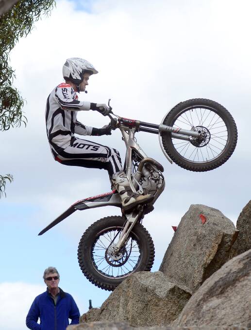 Moto-trials Australian Championships held at Sedgwick.
Tom Scott.

Picture: JULIE HOUGH
06.10.13