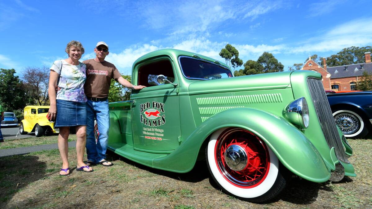 Greg and Jenny Jones and their 1935 Ford Pickup.

Picture: JIM ALDERSEY