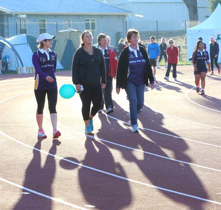 Relay for life teams start the new day early.

Picture: PETER WEAVING