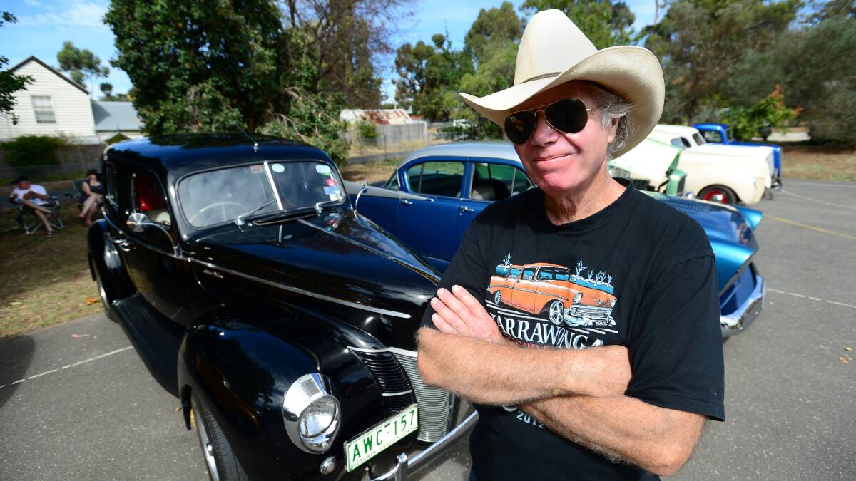 Greg Mortensen with his 1940 Ford Deluxe.

Picture: JIM ALDERSEY