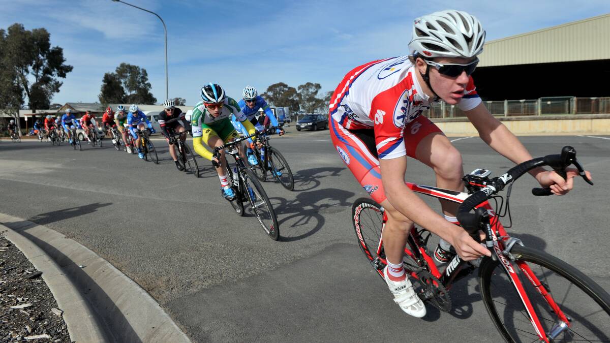 Stage two of the Bendigo Cycling Tour- criterium at the Huntly Saleyards
Picture: Julie Hough
09.06.13