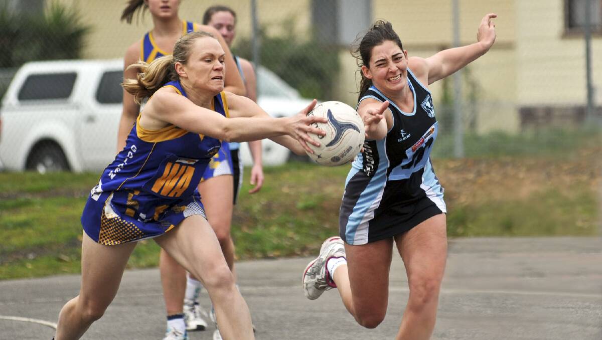 A grade netball at Canterbury Park. 
Eaglehawk Vs Golden Square.


Picture: Julie Hough
03.08.13