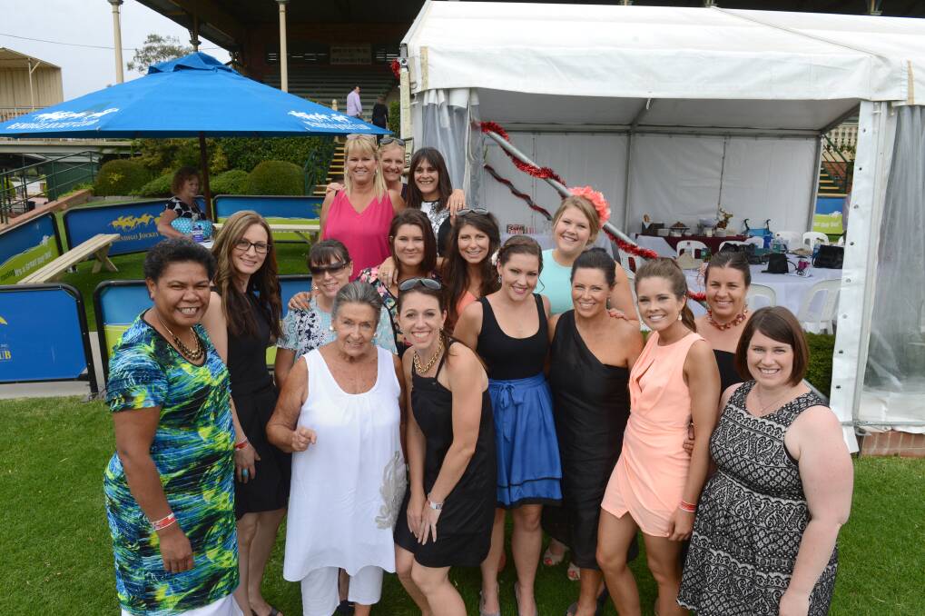 CELEBRATE: Two Sisters Catering staff at the Bendigo Jockey Club. Pictures: JIM ALDERSEY