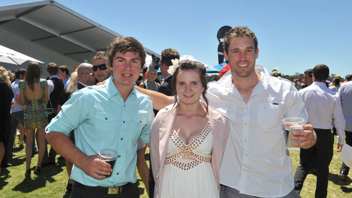 Jacob Piccoli, Krystal Woodfield-Simpson and Mitch Sidebottom at the 2013 Bendigo Cup.

Picture: JIM ALDERSEY